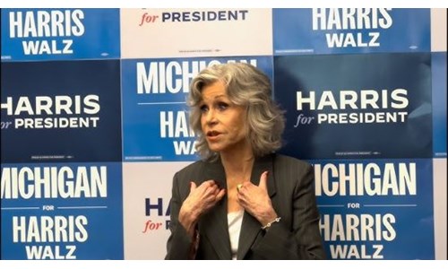 JANE FONDA: 'GAZZE'Yİ ÖNEMSİYORSANIZ KAMALA HARRIS'E OY VERİN'